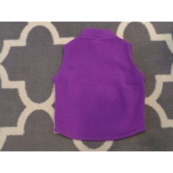 New Patagonia Synchilla Baby Purple Vest Size 12 Months Full Zip Fleece - Picture 5 of 5
